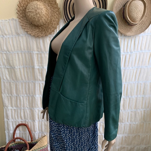 Last call! Theory Evergreen Lamb Leather Jacket - Picture 2 of 10